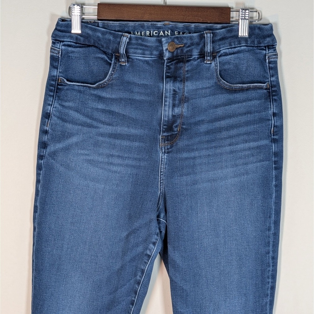 American Eagle Curvy Super Hi-Rise Jegging Medium Wash Jeans Size 12 Regular